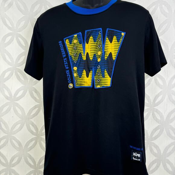 Golden State Warriors Two Hype Original 90's Team Kente Letter Tee Size M - Picture 6 of 6